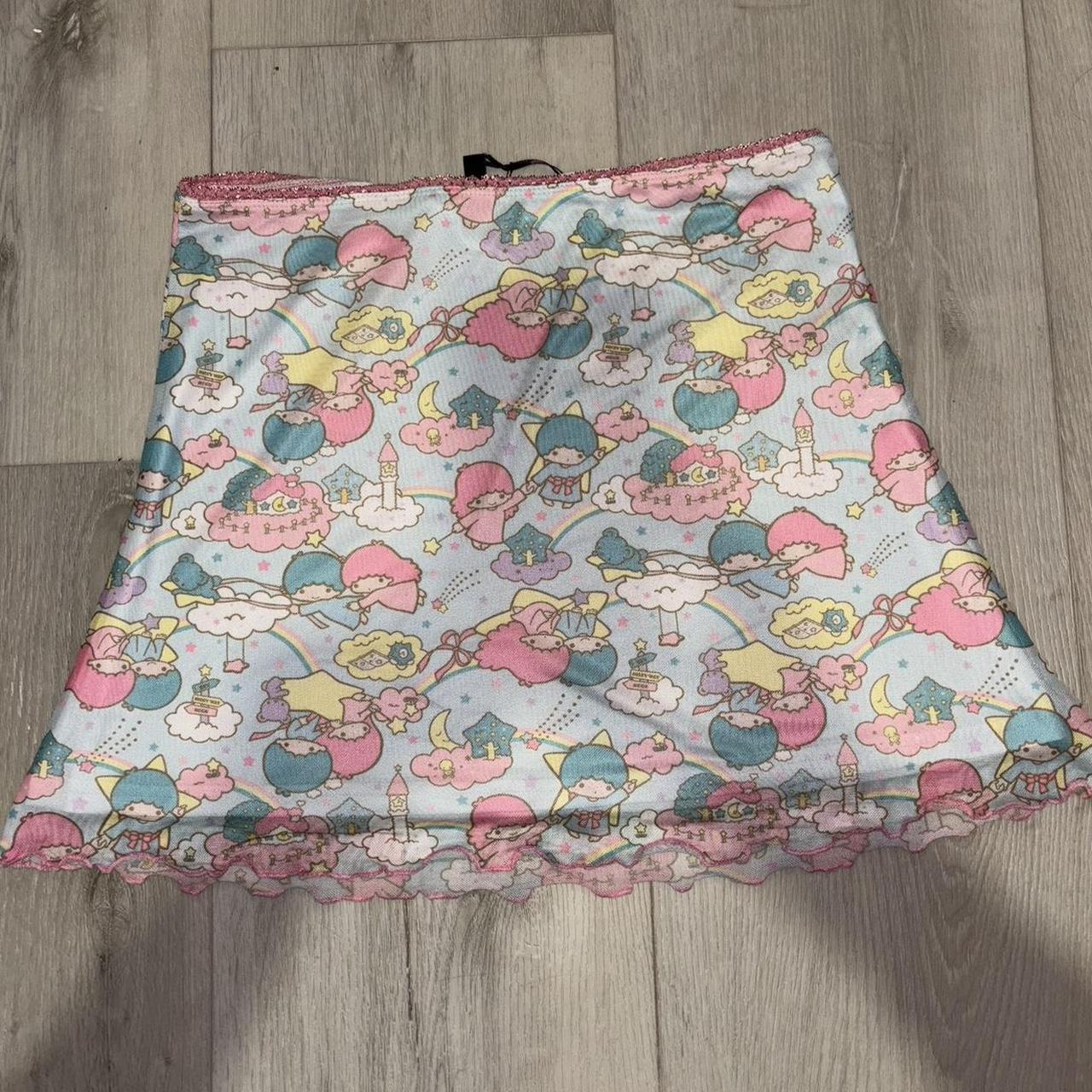 MY LITTLE TWIN STARS ⭐️ DOLLS KILL Sanrio mini skirt... - Depop