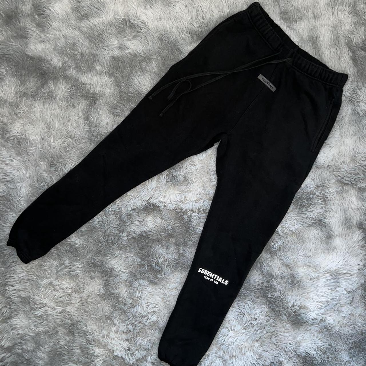 Fear Of God Essential Tracksuit Ss20 Black Good Depop