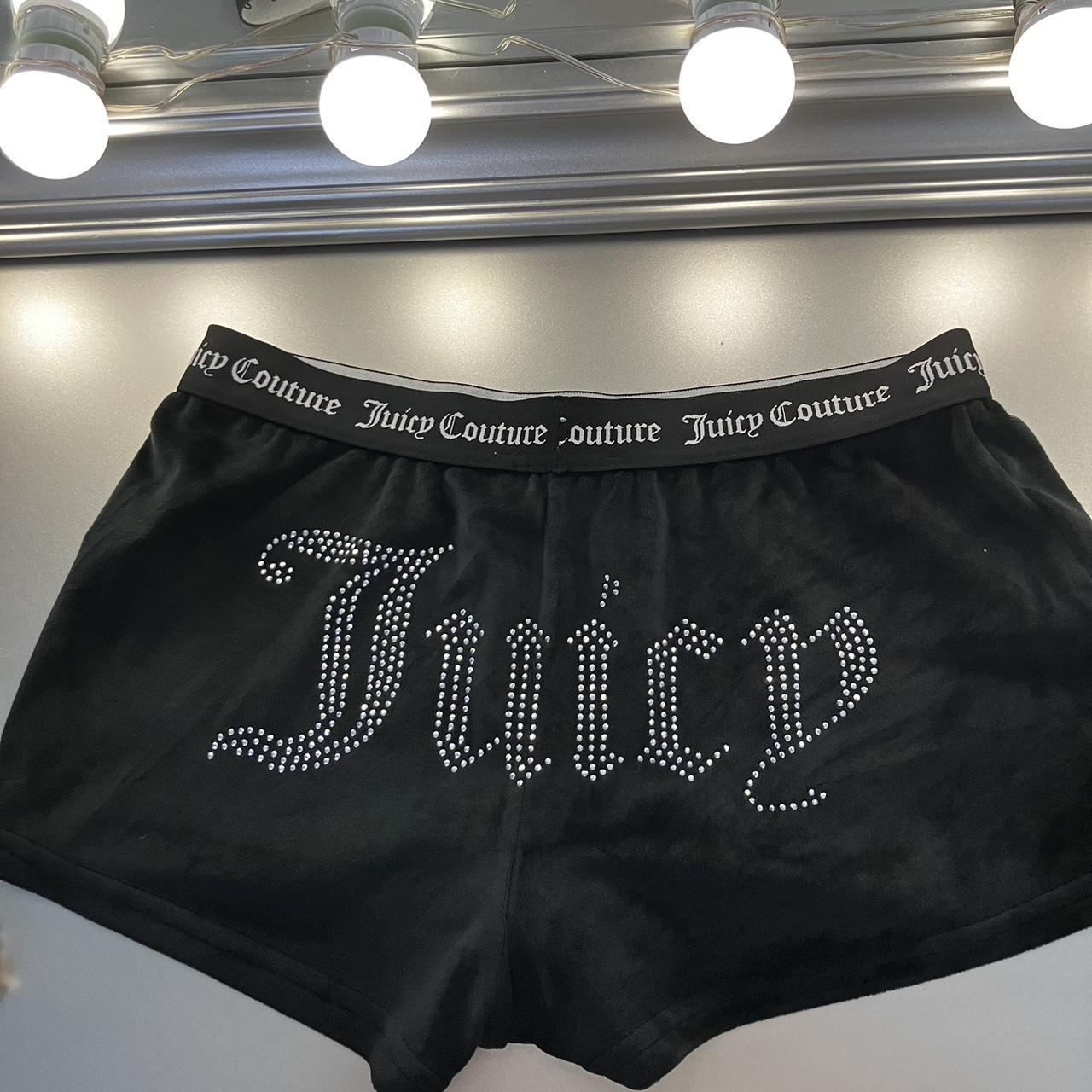 Juicy Couture Women's Black Shorts | Depop