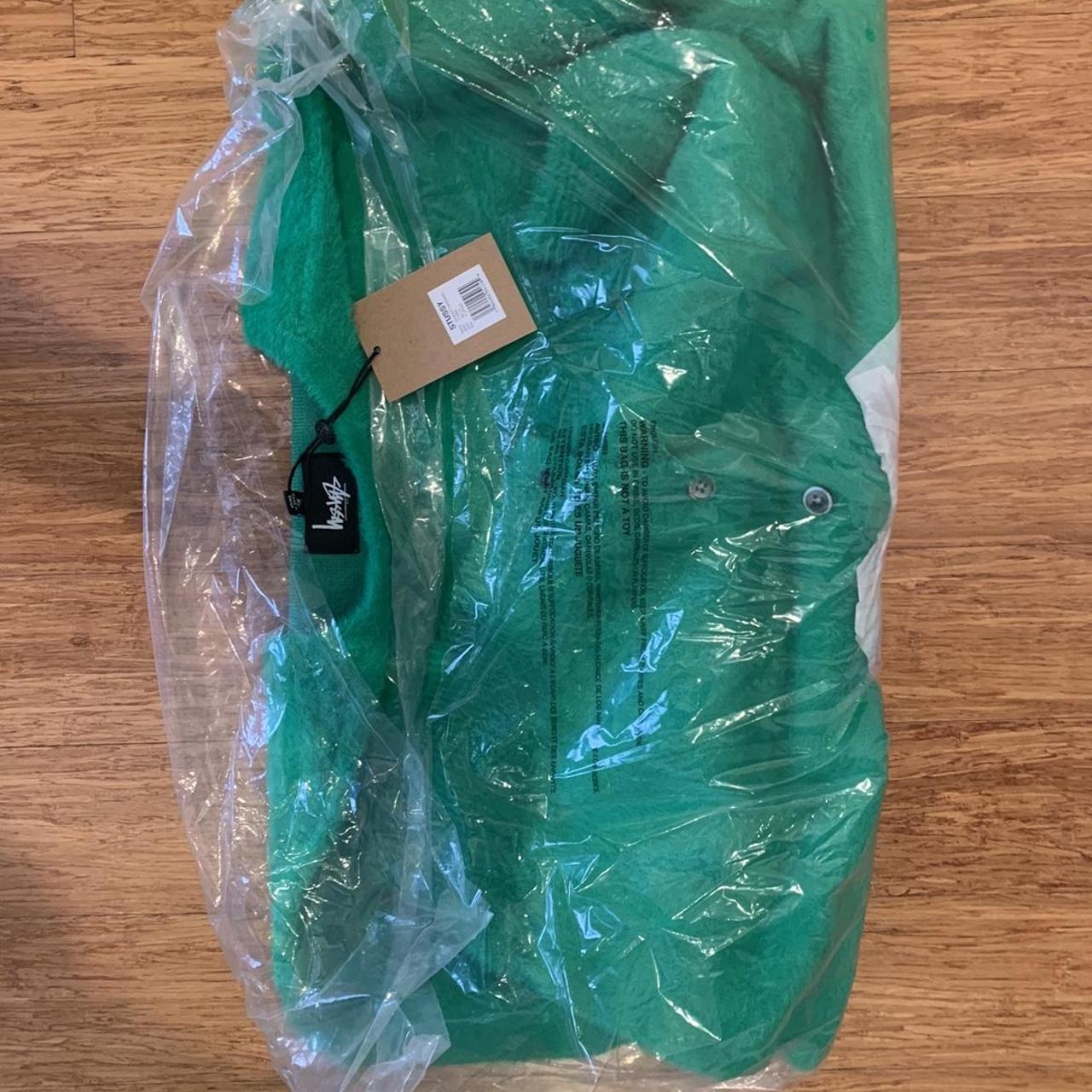 Stussy Shaggy Cardigan Kelly Green XL Brand new... Depop
