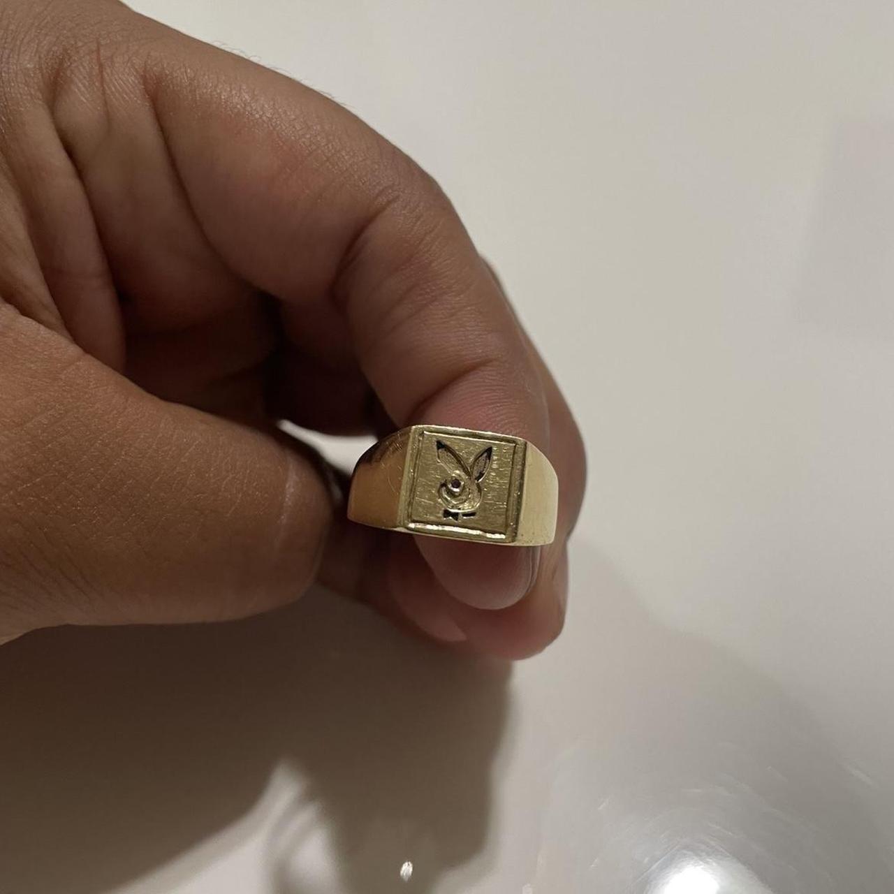 Playboy custom gold ring size 9 men ! This is real | Depop