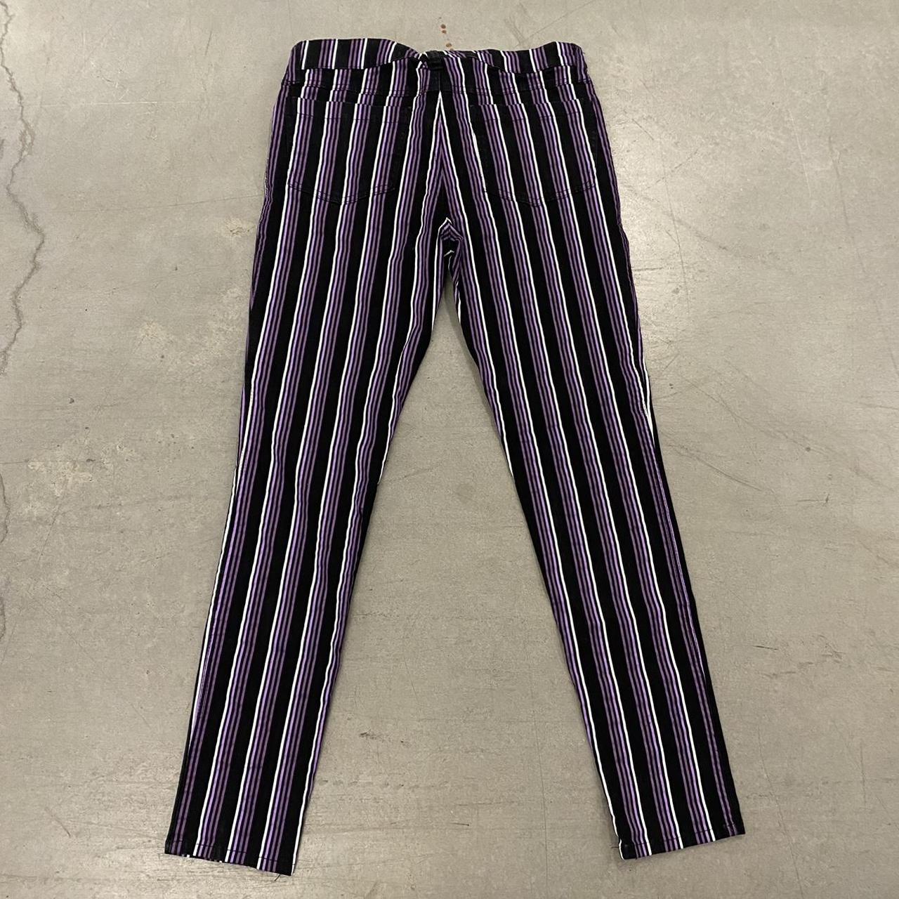 Tripp NYC Purple Striped Pants size 32 Item is in... Depop