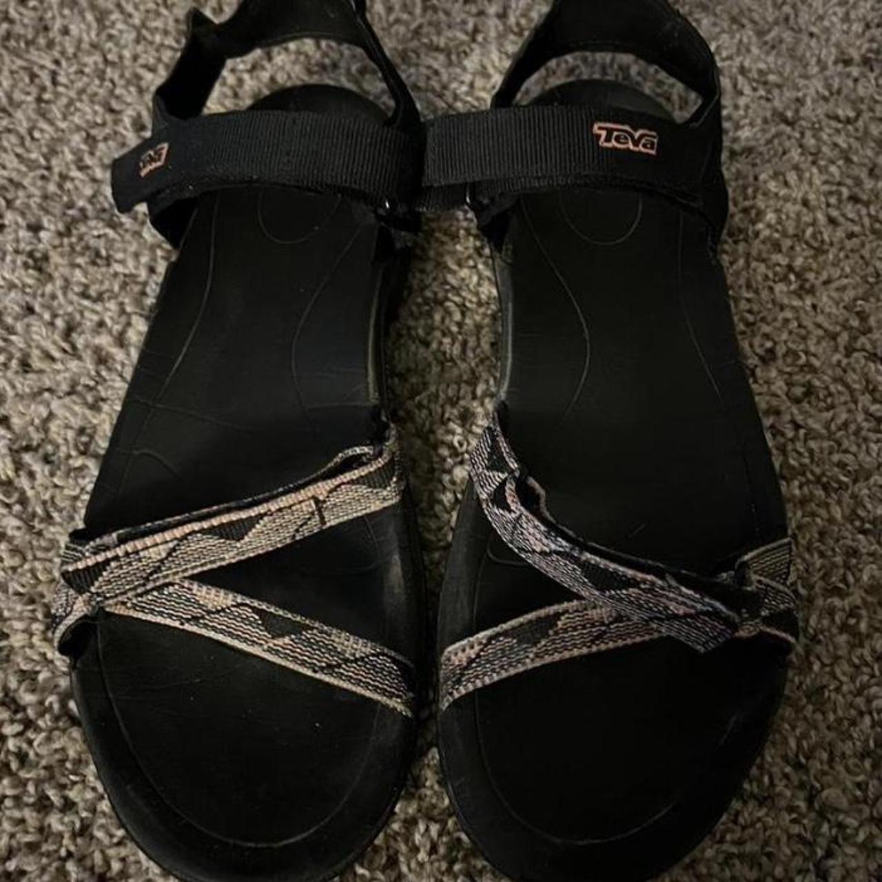 teva womens sandals black