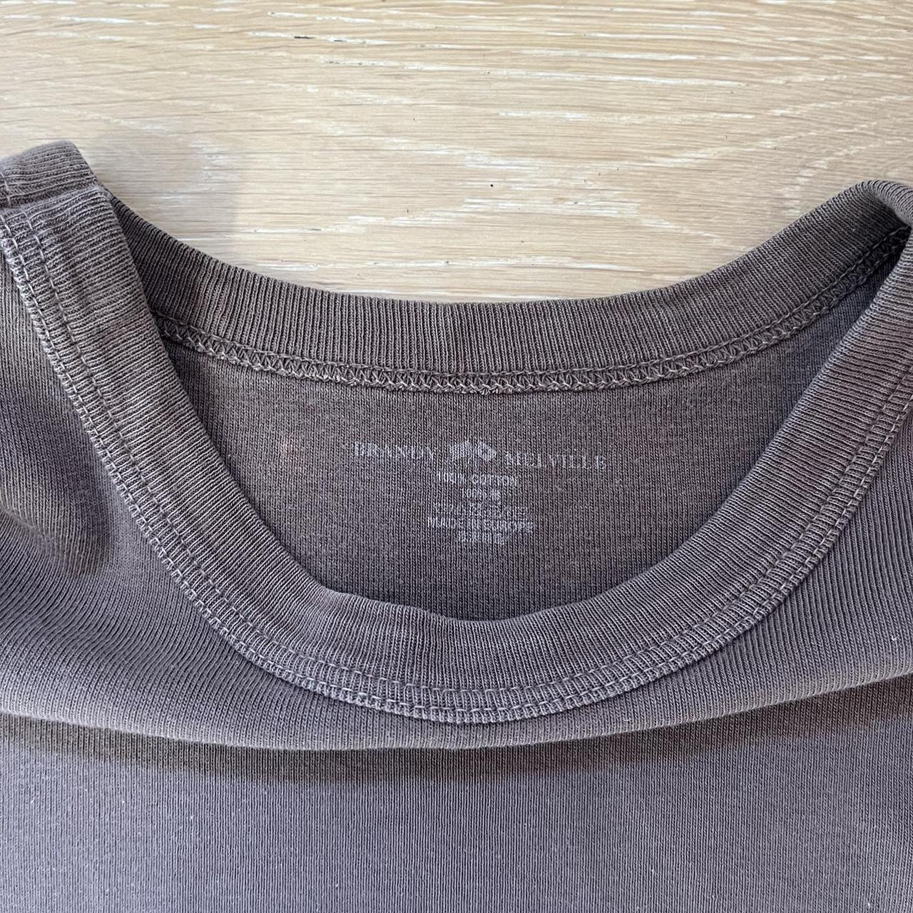 Brandy Melville brown baby tee fits size xs/s Depop