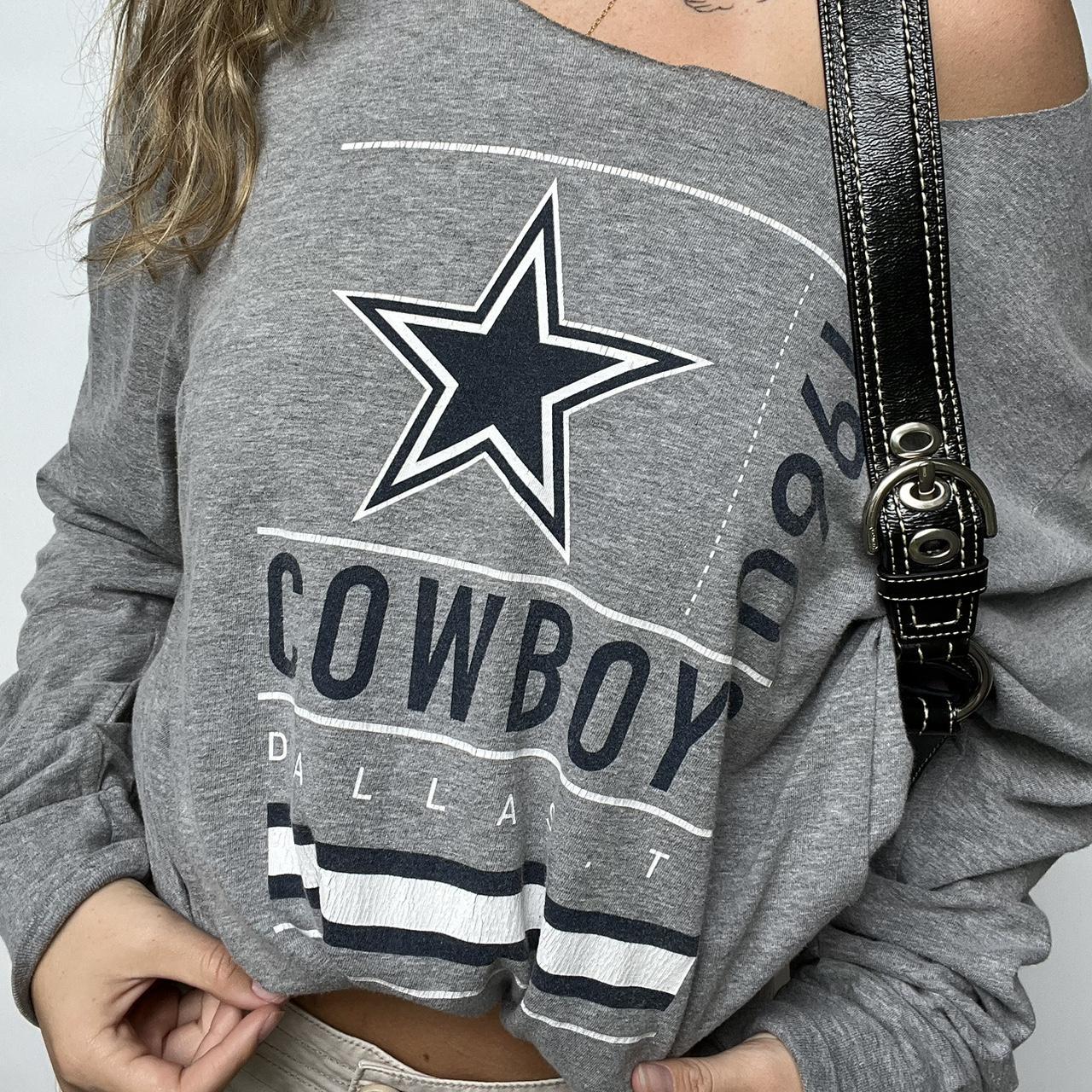 Dallas cowboys off the shoulder sweatshirt on sale