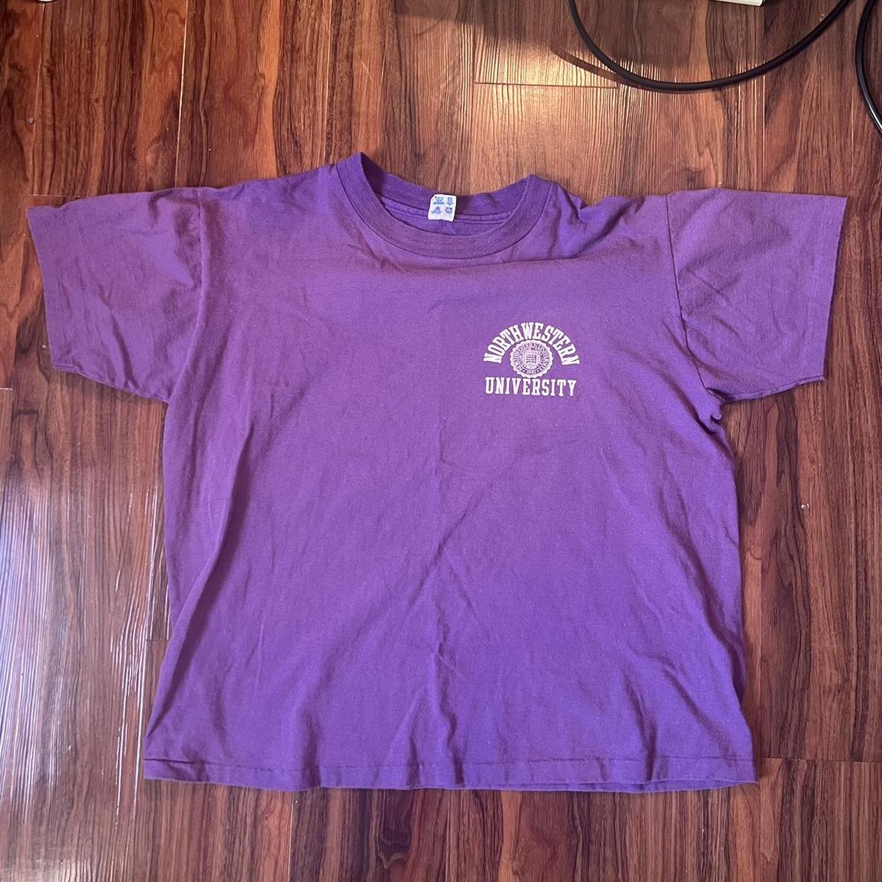 Champion Men's Purple T-shirt | Depop