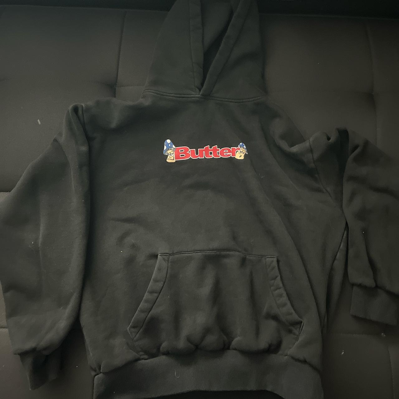 Butter Goods Men's Black Sweatshirt Depop