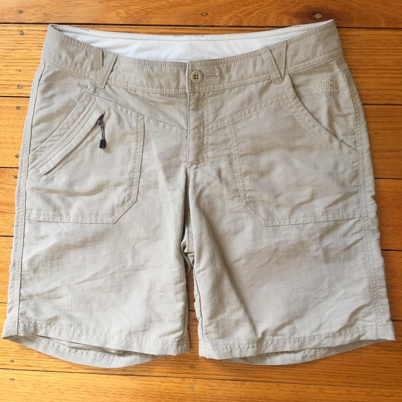 The North Face Women's Khaki Shorts | Depop