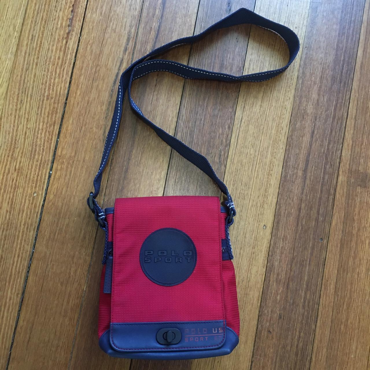 Vintage Polo Sport shoulder bag Swivel lock main... Depop