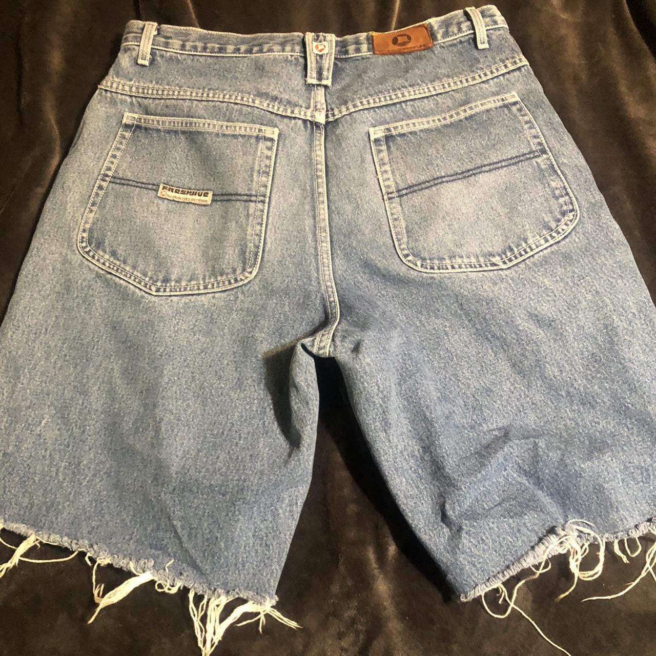 Jorts JNCO style w/ Insane embroidery Excellent... - Depop