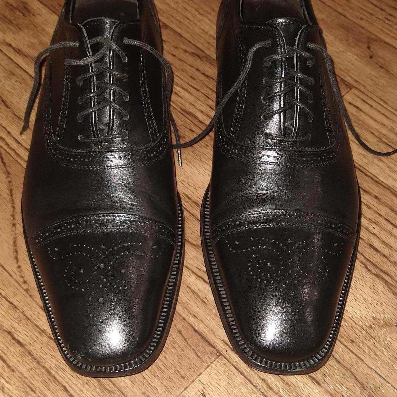 To Boot New York Phelps Leather Mens Cap Toe Shoes Size 8 deals Black