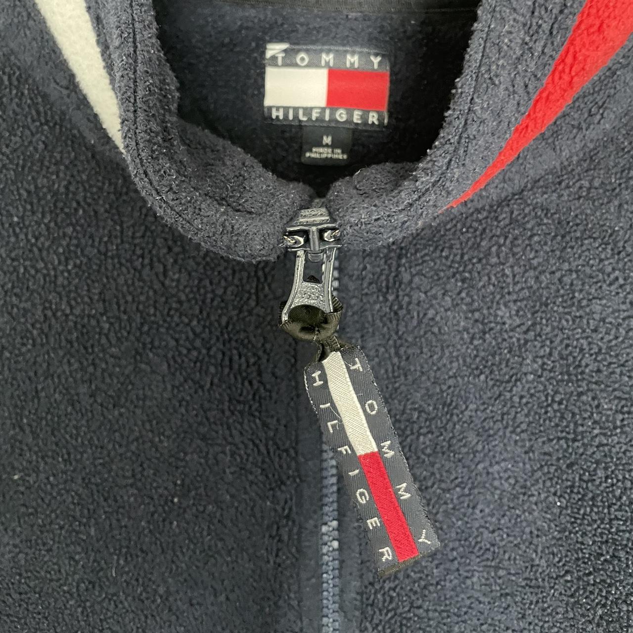 Vintage Y2K Tommy Hilfiger fleece quarts zip. Tommy... - Depop