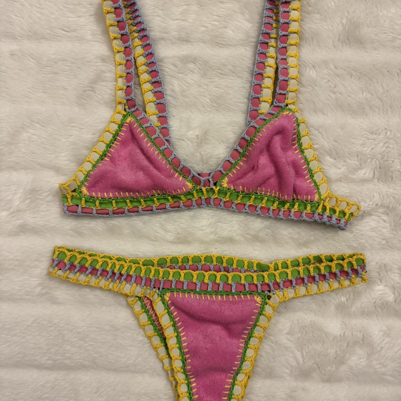 Luxsea crochet bikini. Size M (would fit size... Depop