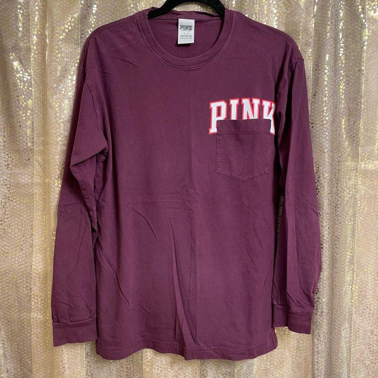 Victoria's Secret Pink NY Giants Jersey V-Neck Top - Depop