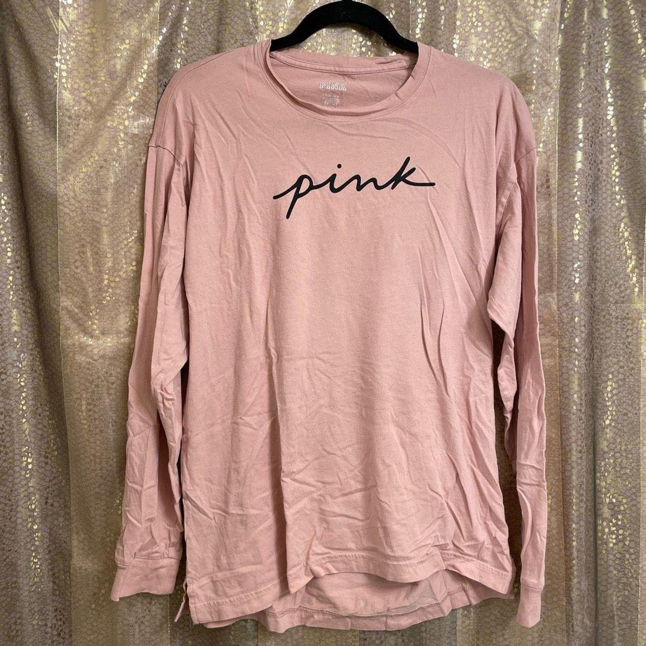 Victoria's Secret Pink NY Giants Jersey V-Neck Top - Depop