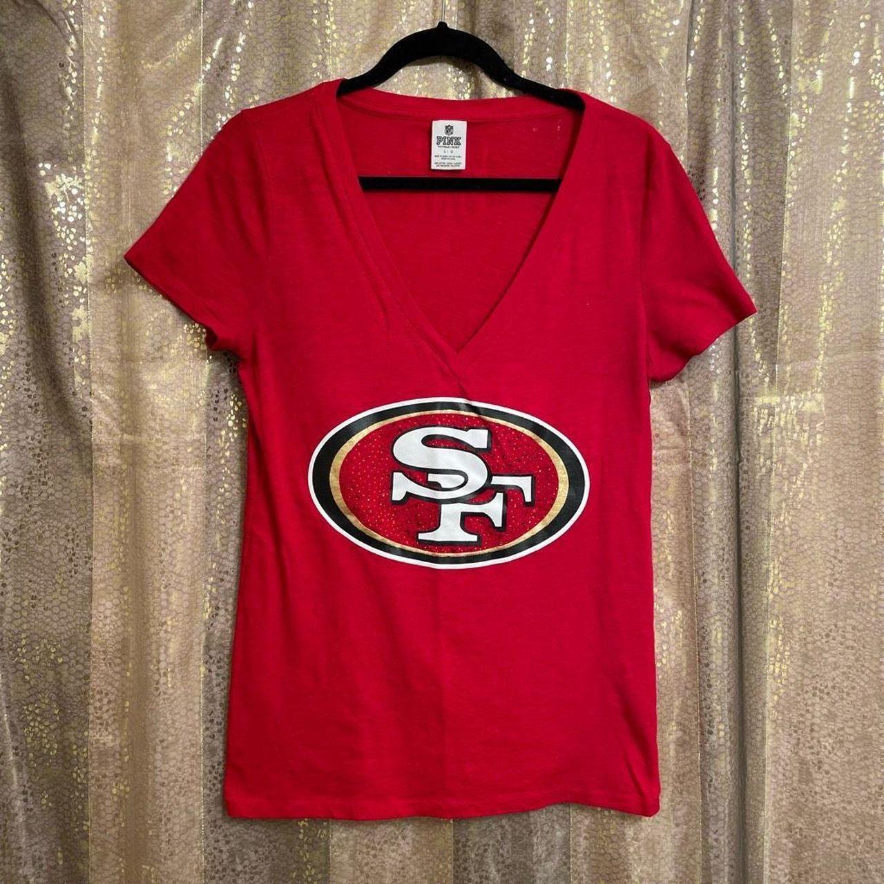 PINK Victorias Secret SF 49ers NFL Red Gold - Depop