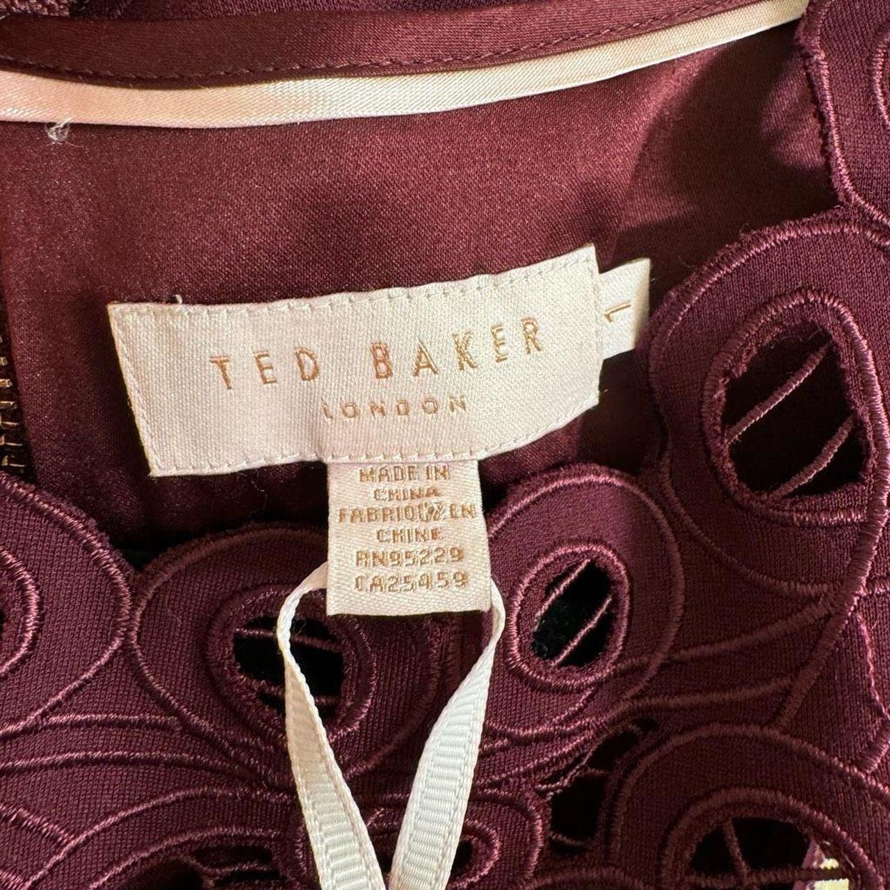 Ted Baker London Verita Burgundy Cutout Yoke Depop