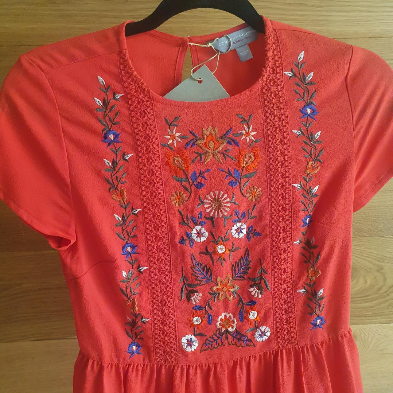 Dorothy Perkins - Bright Pink/red Coloured Dress... - Depop