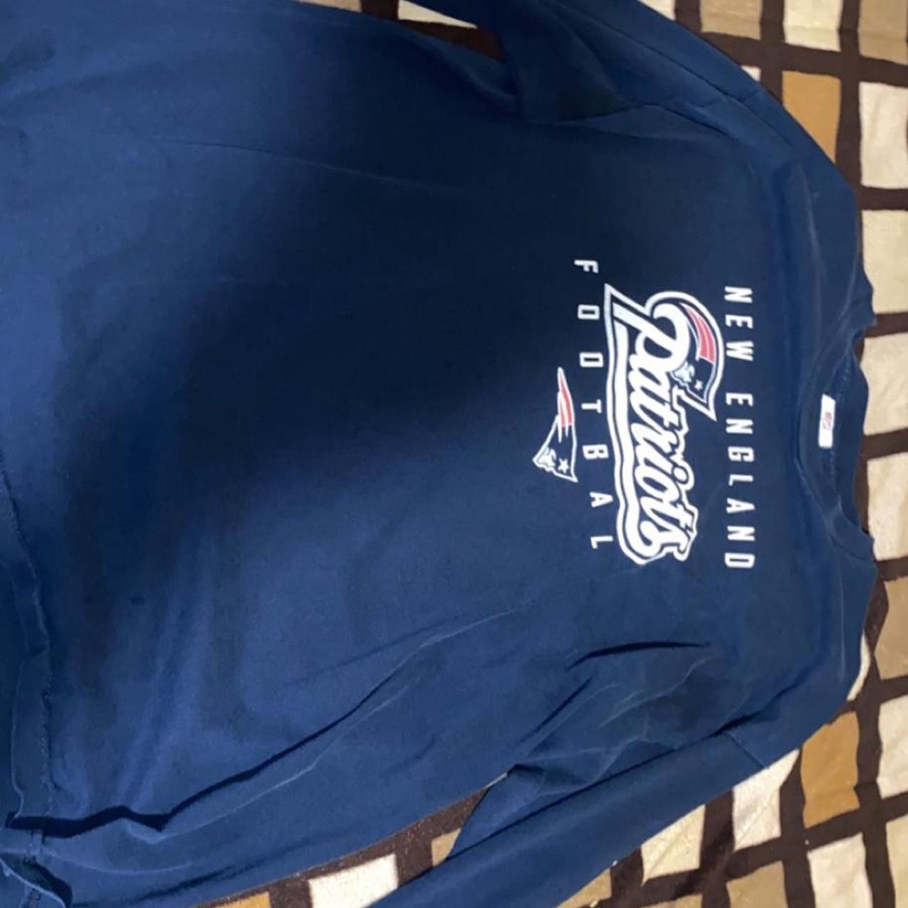 New England Patriots Shirt Adult Medium Gray NFL - Depop