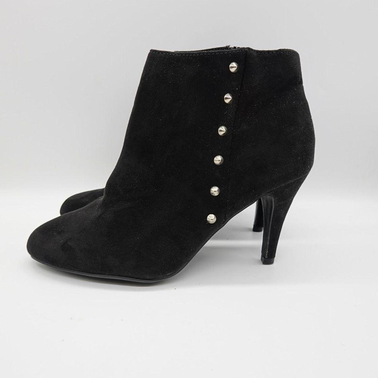 LC Lauren Conrad Heeled Studded Booties Black 9. Depop