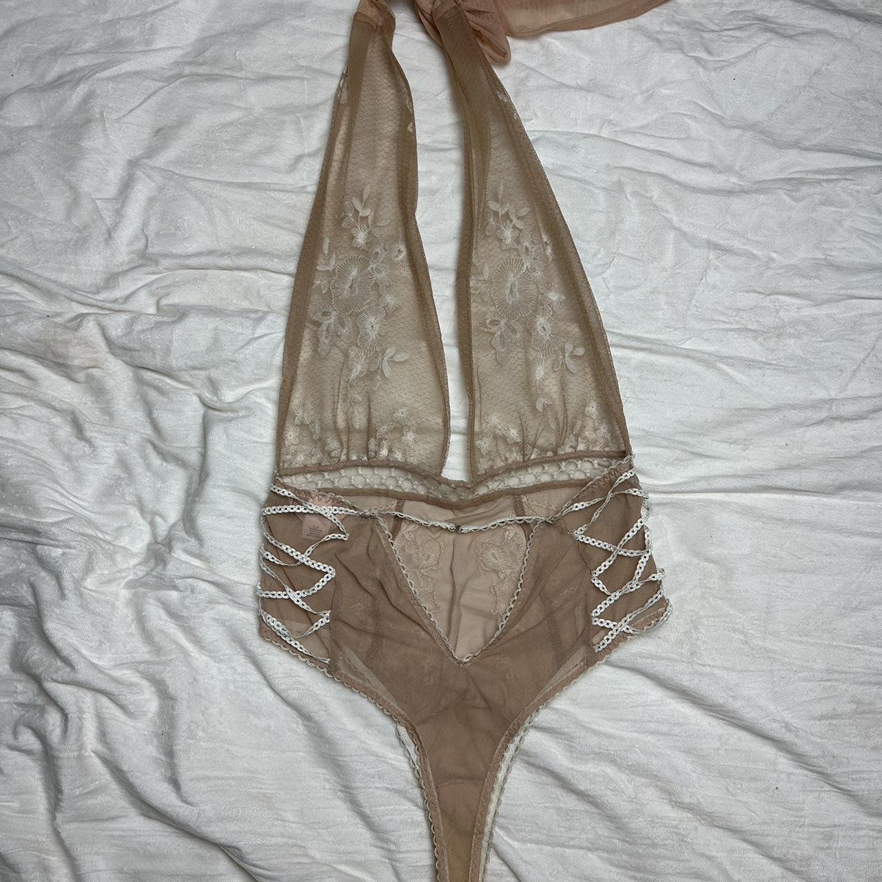 Victorias Secret Sheer Lingerie Bodysuit Depop 1445