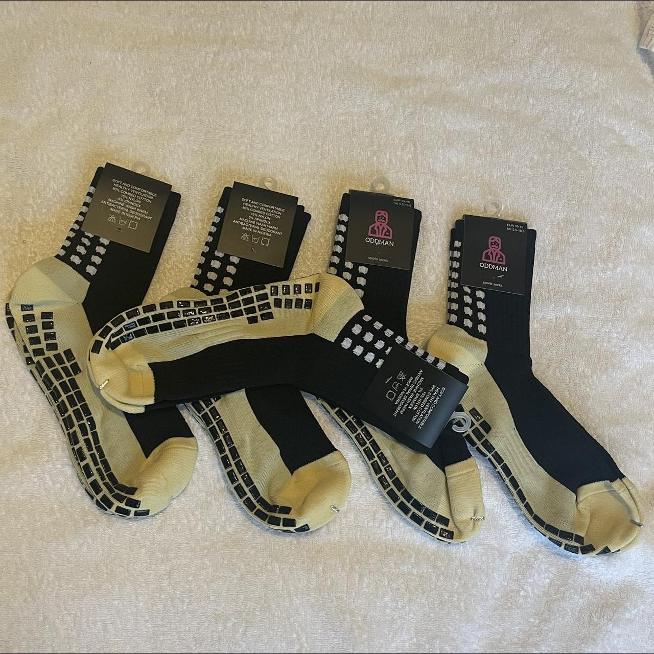5 black grip socks size Uk5.5-uk10.5 #gym... - Depop