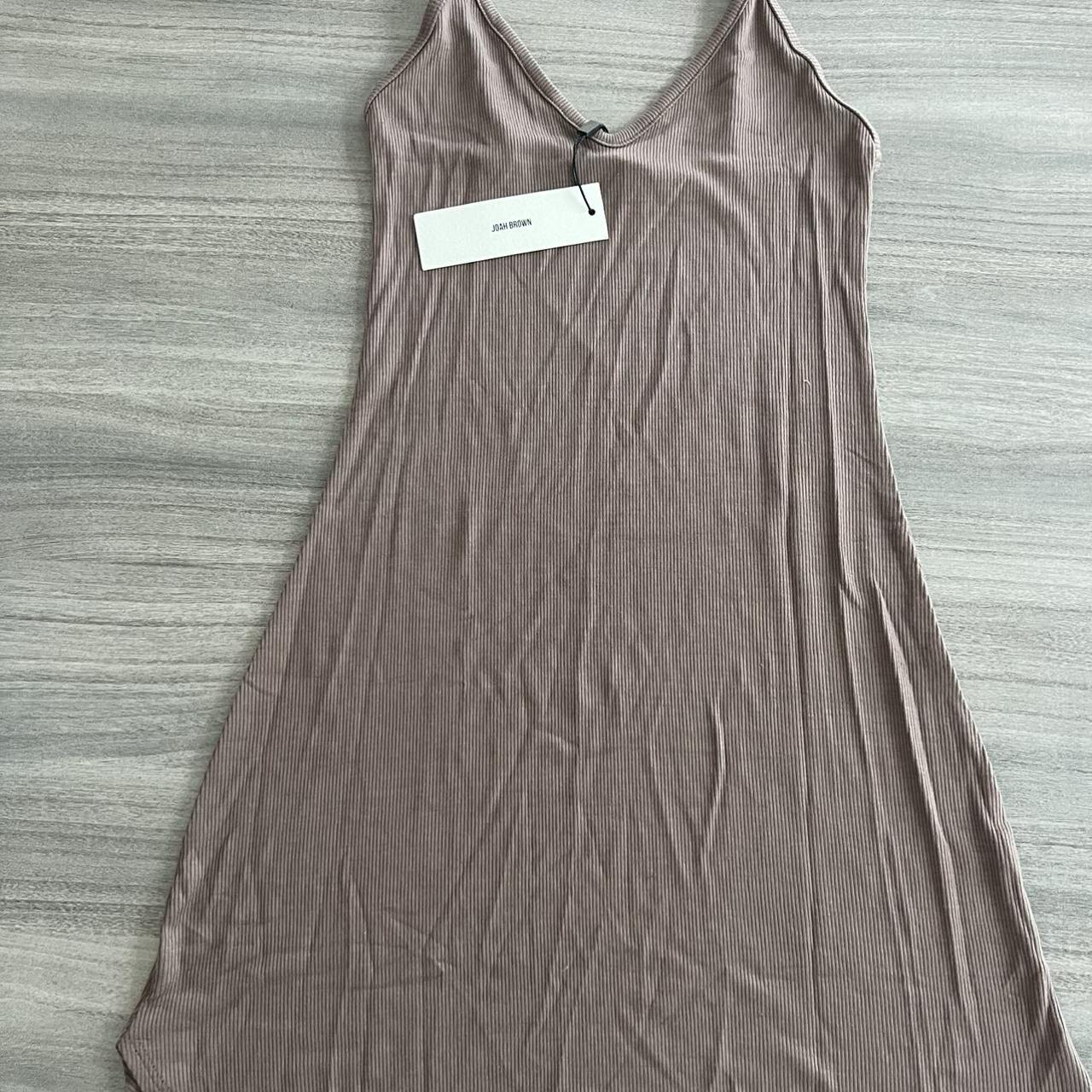 JOAH BROWN SLIP DRESS Nwt XS/S MODEL IS 5'8