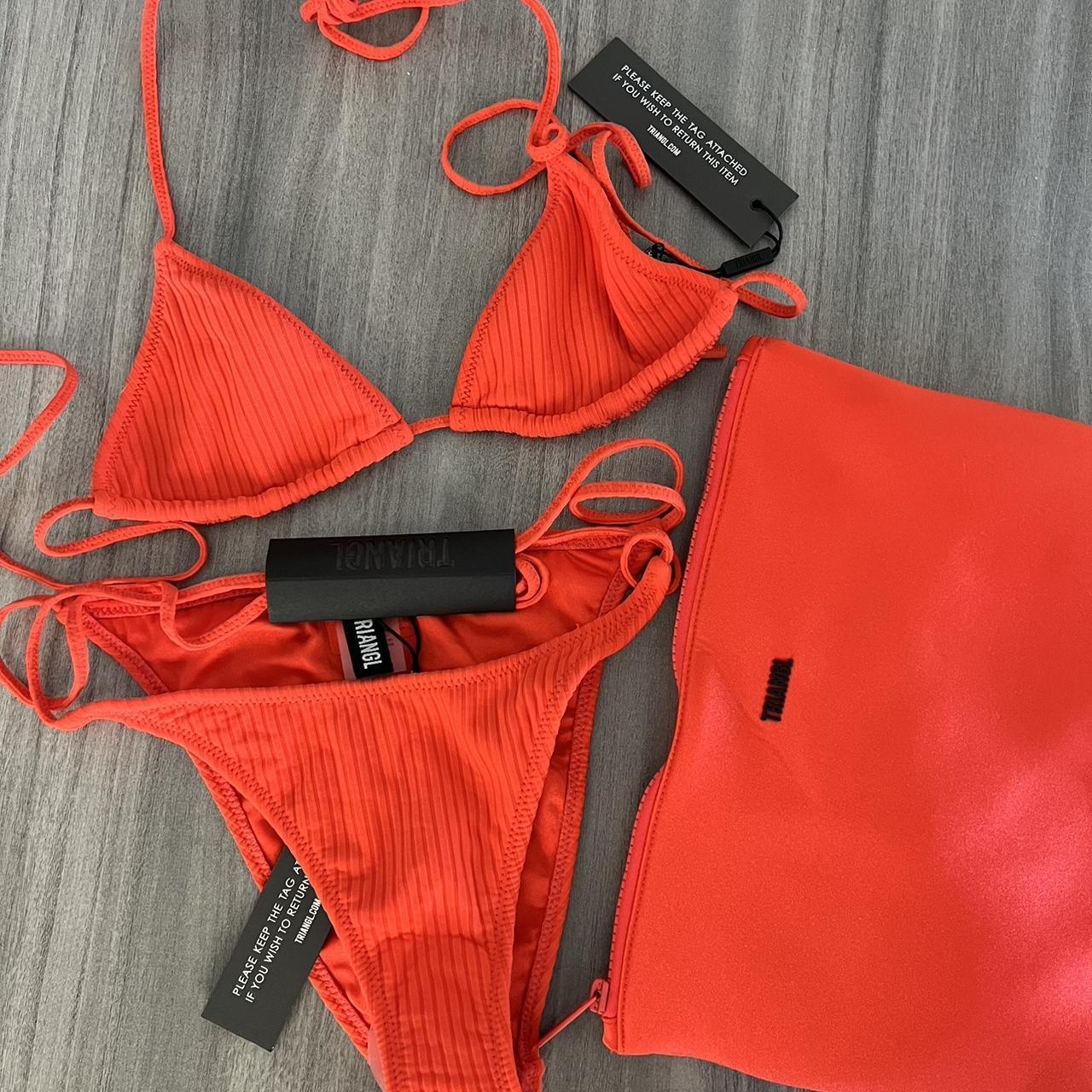 Triangl vinca candy red bikini set New with... - Depop