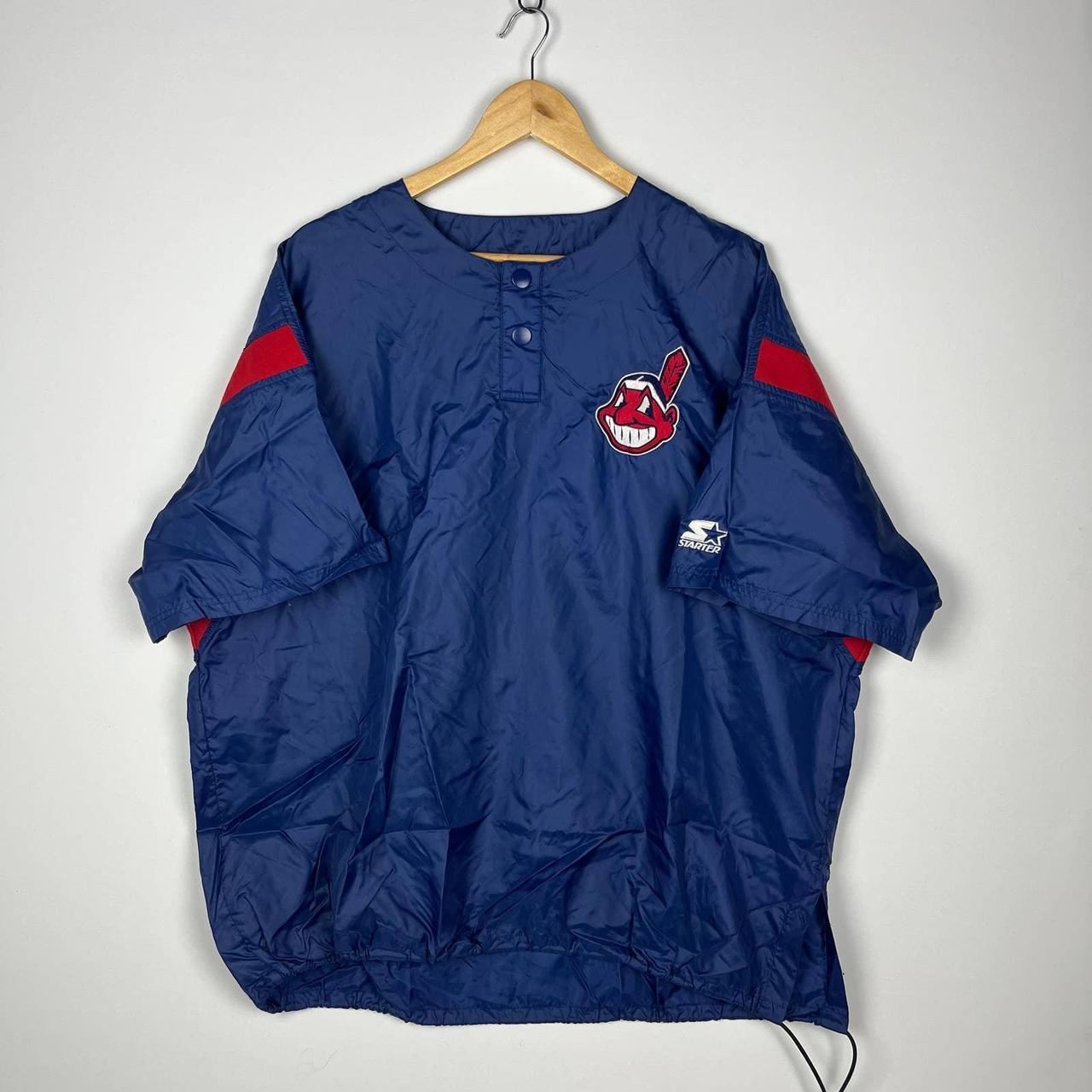 90's Starter Cleveland Indians Baseball Jersey. Good - Depop