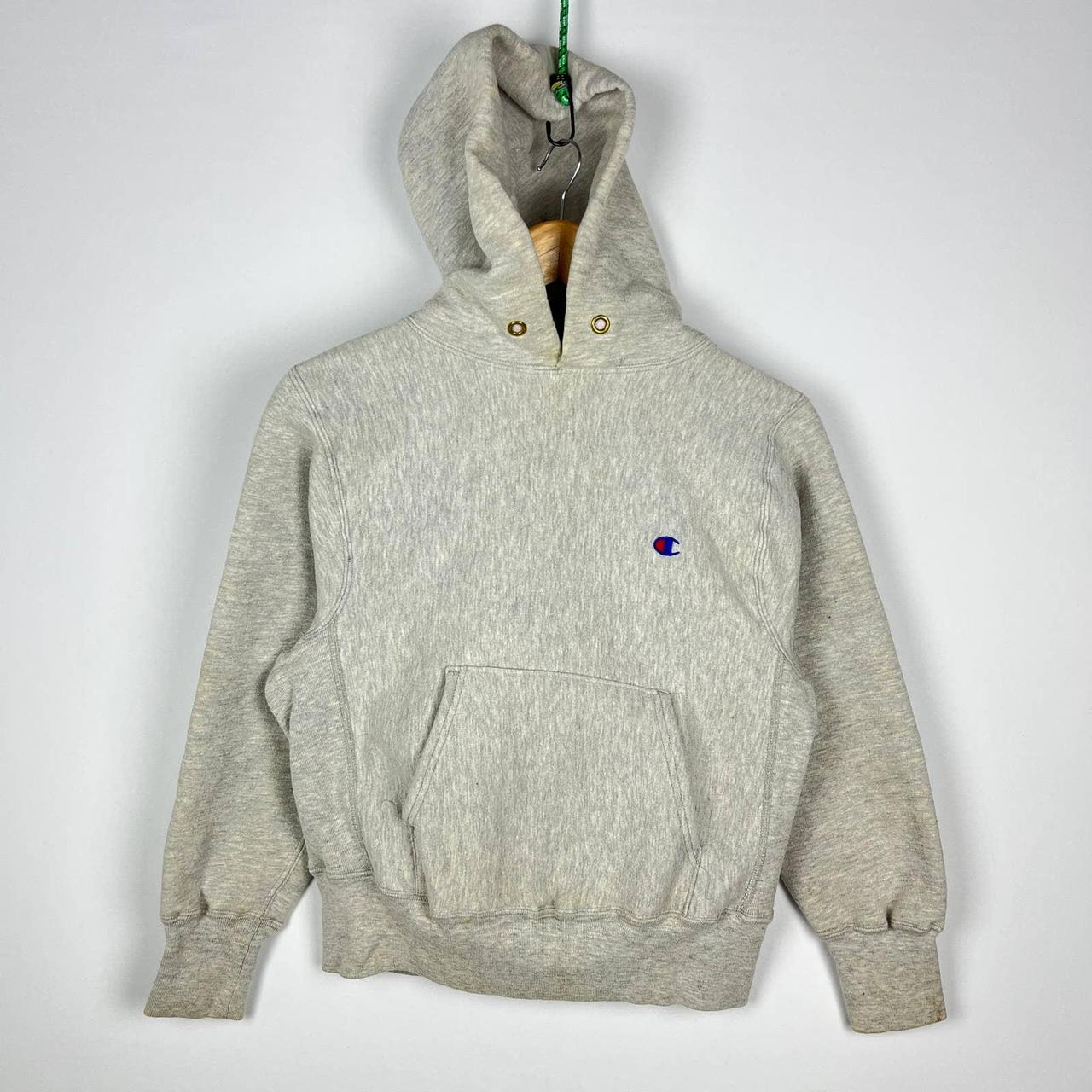 Champion hoodie hotsell grey vintage