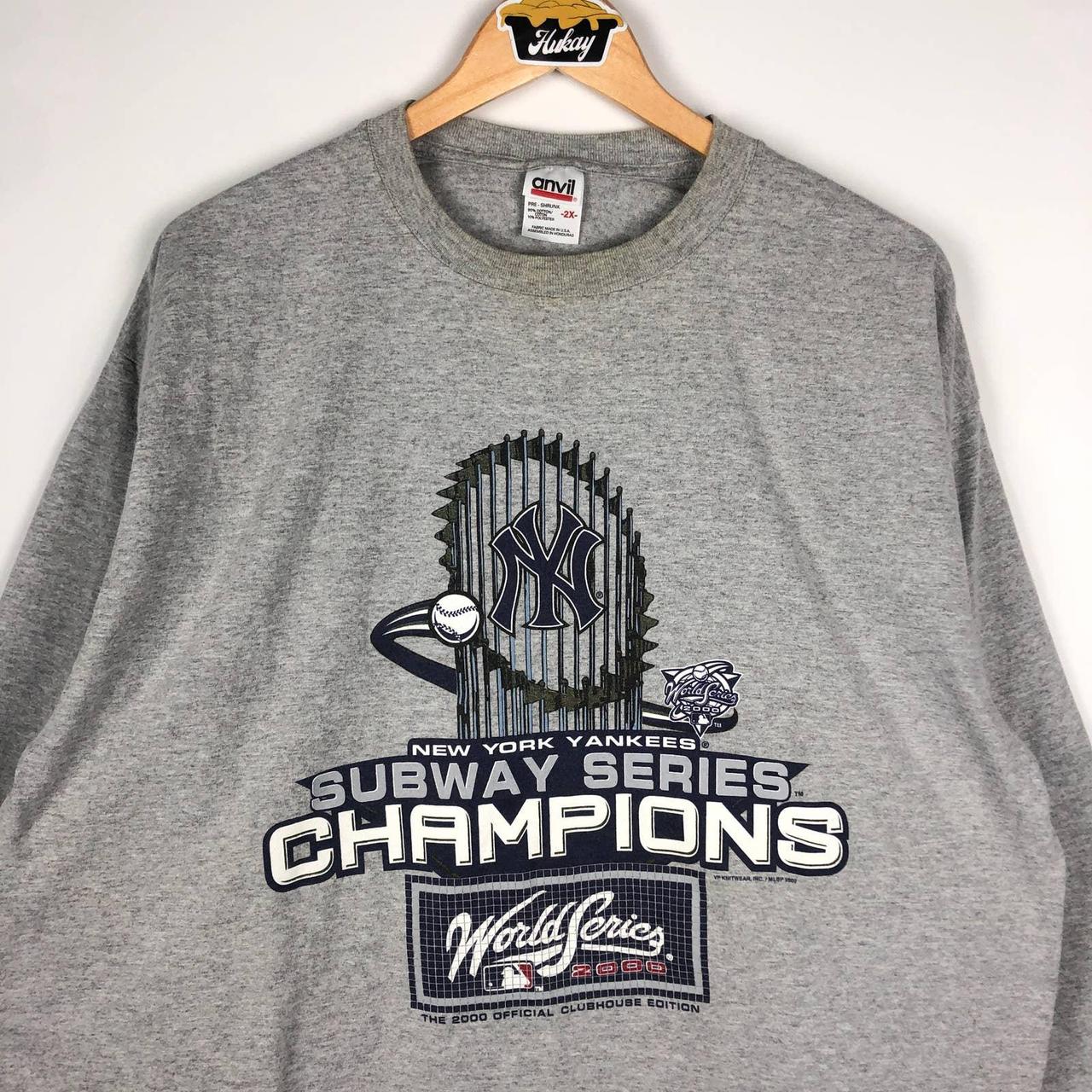 Vintage 2000 New York Yankees long sleeve T-shirt by - Depop