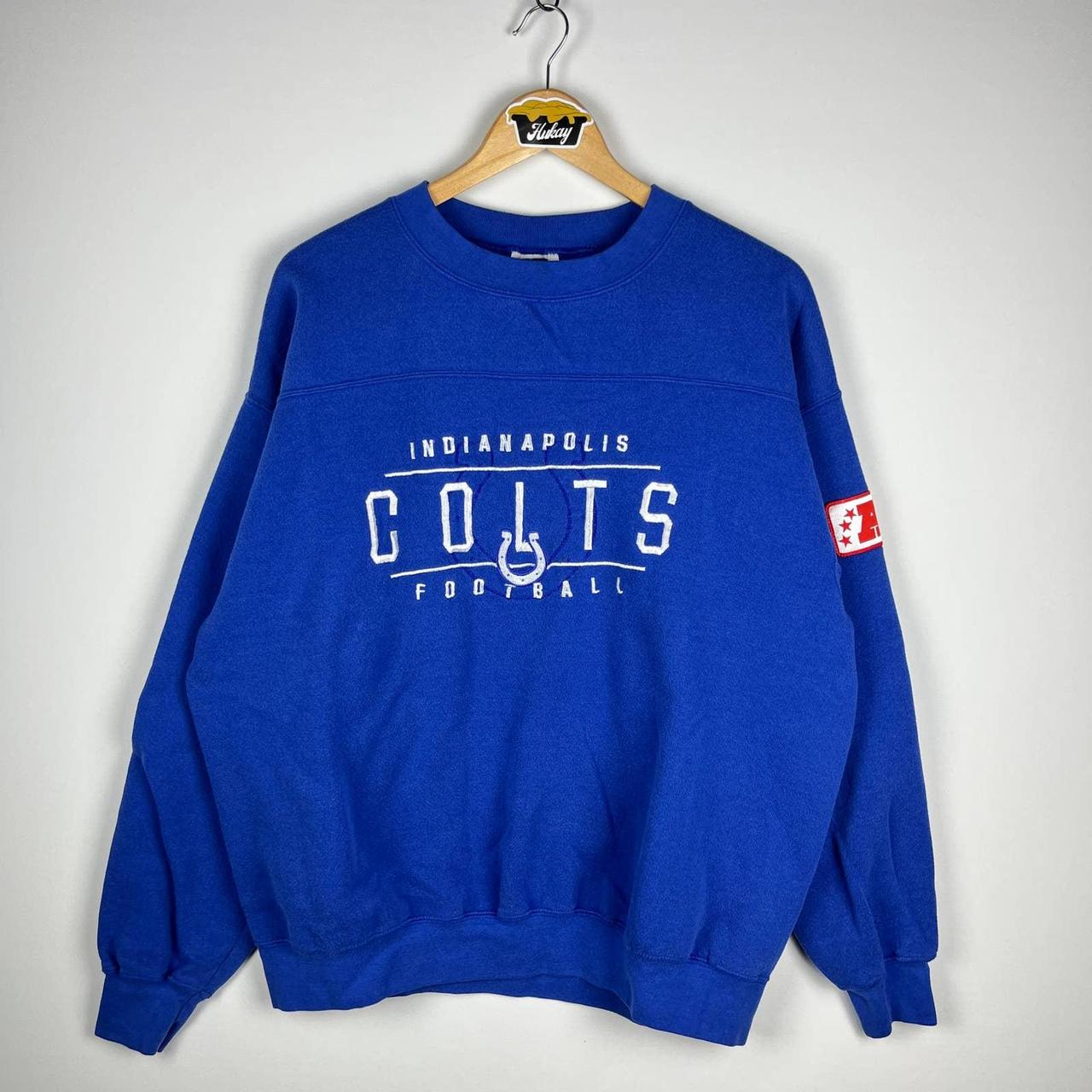 Vintage 90's Indianapolis Colts Crewneck Sweater - Depop