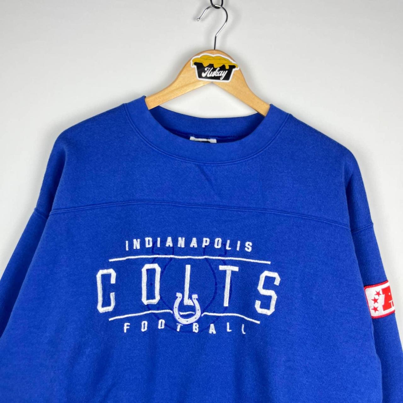 Vintage 90's Indianapolis Colts Crewneck Sweater - Depop