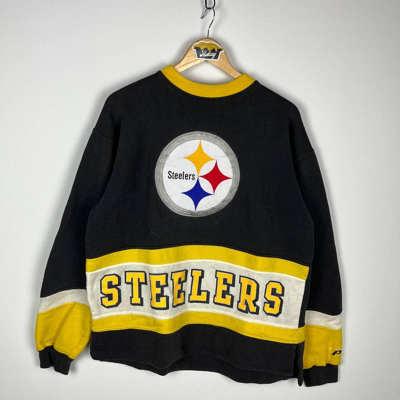 Vintage Steelers hoodie, size: Medium, great - Depop