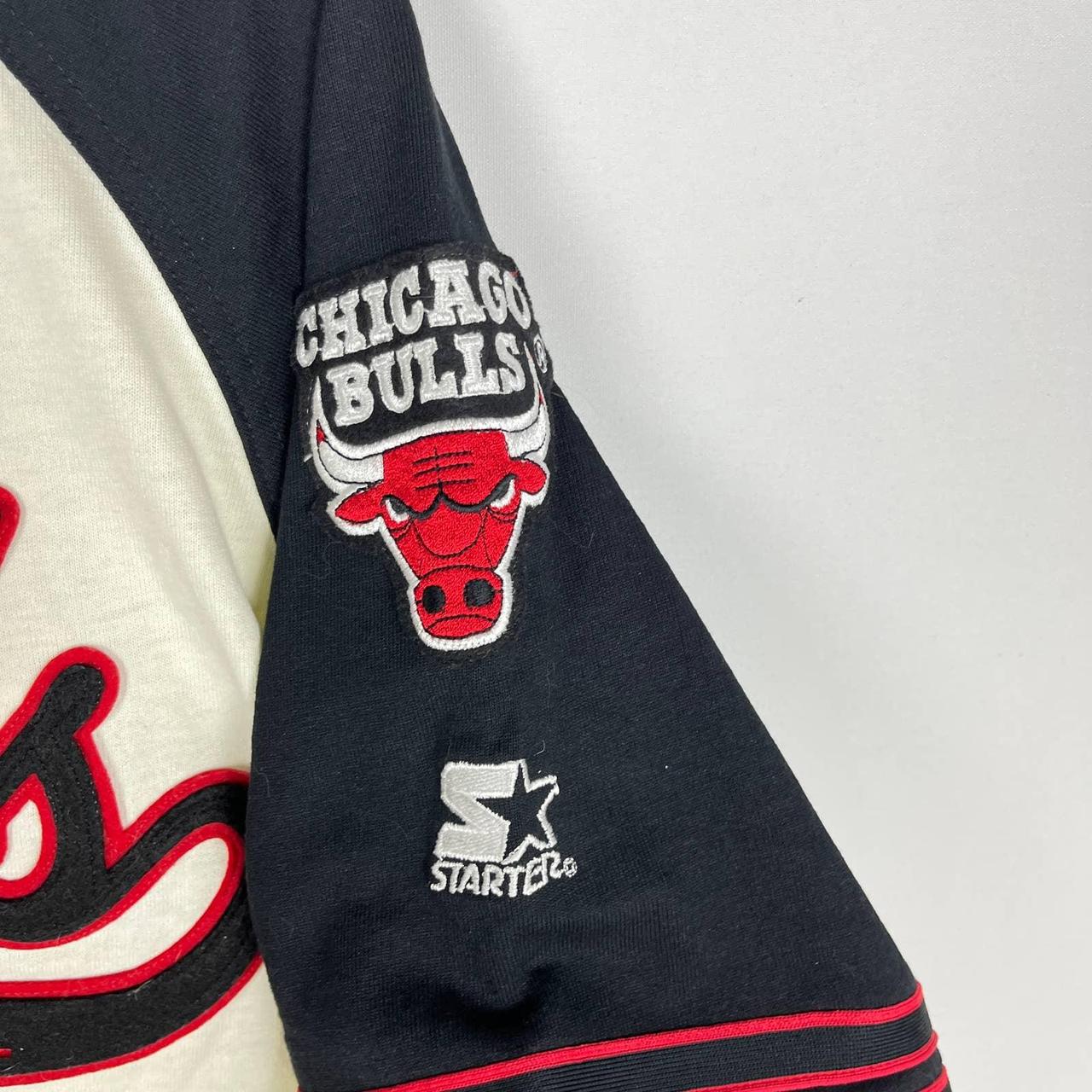 Vintage 90s Starter Chicago Bulls Baseball Jersey Size L