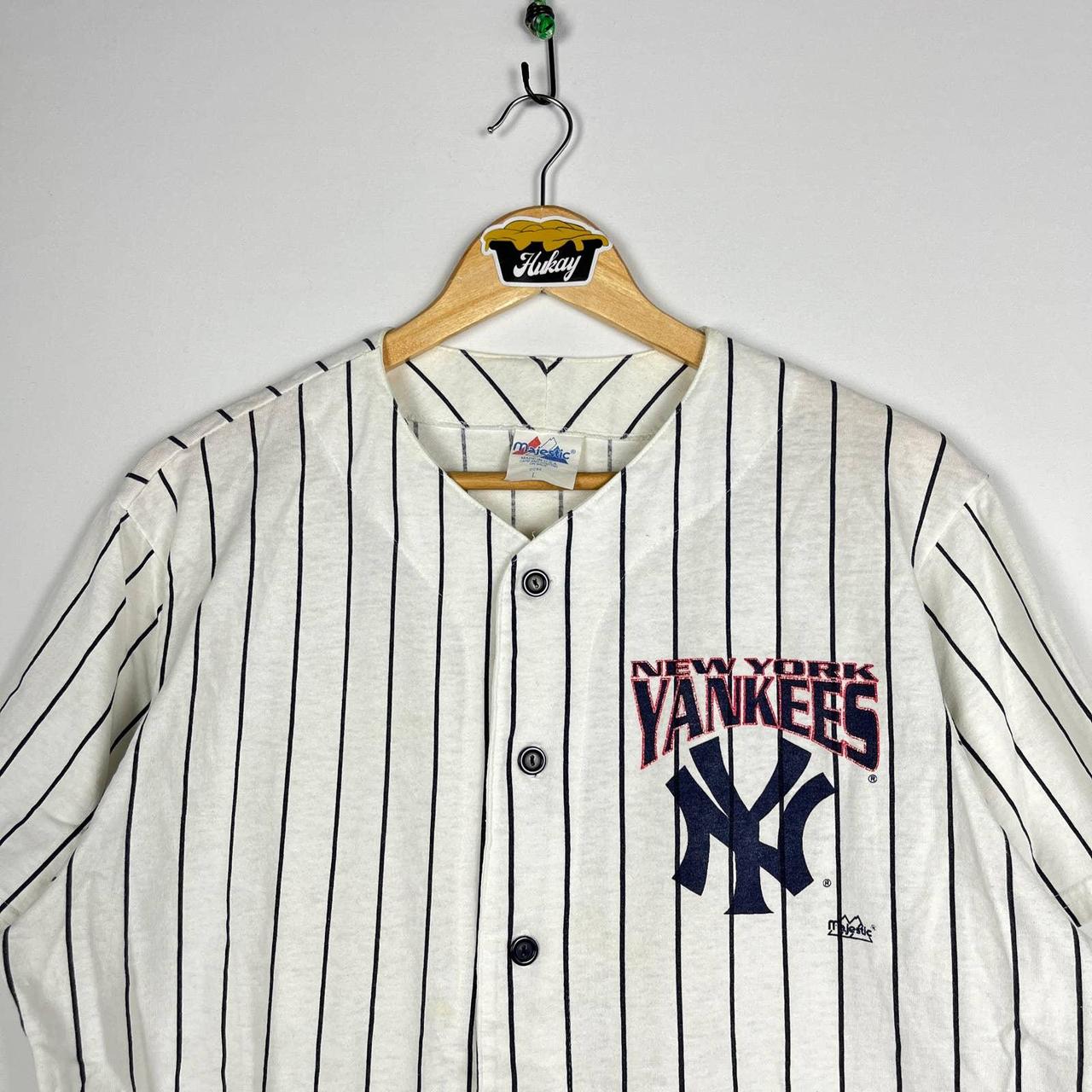 Vintage 90's Majestic New York Yankees Jersey L - Depop