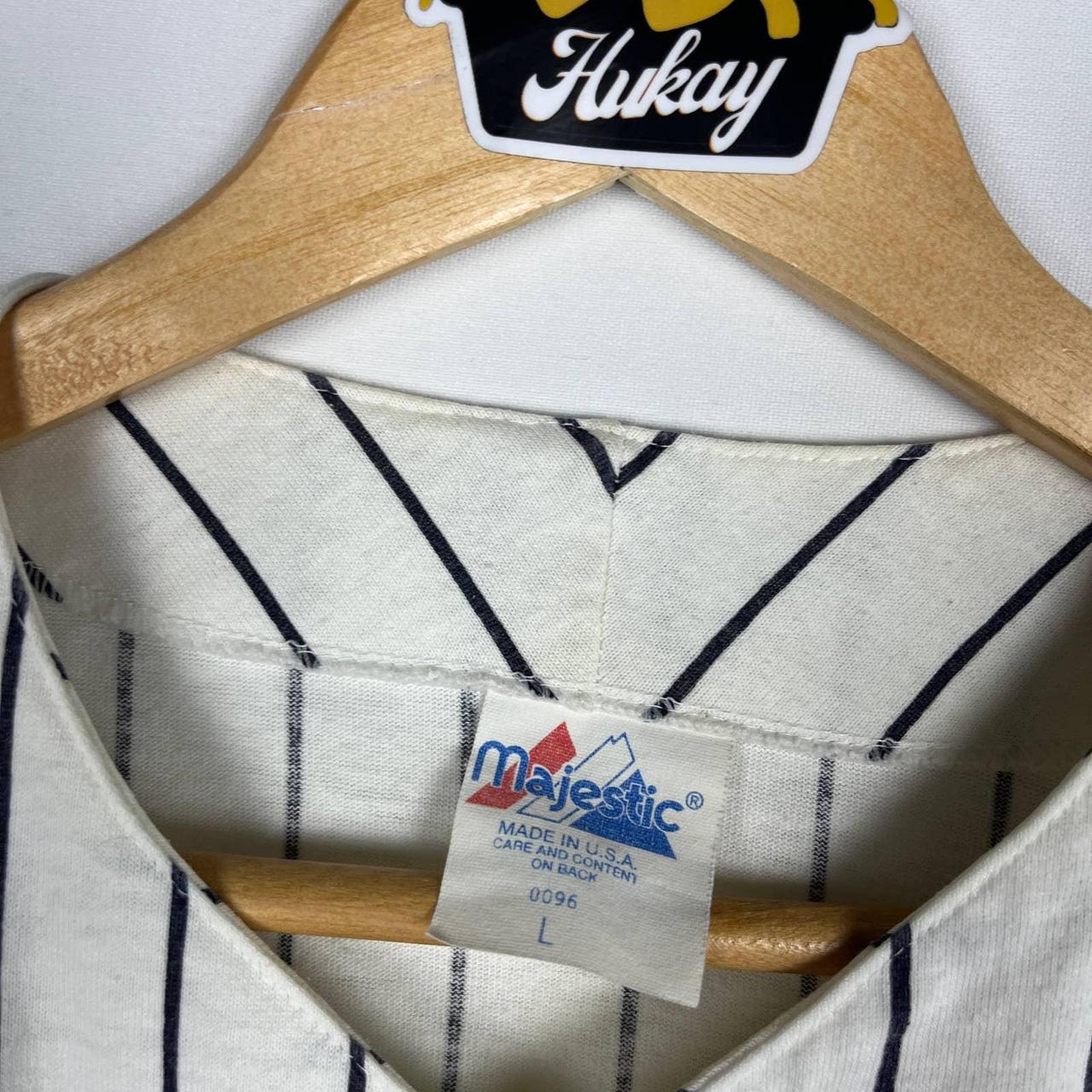 Vintage 90s Majestic New York Yankees Blank Jersey - Depop