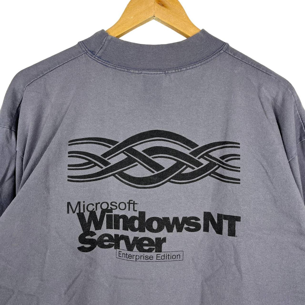 Vintage 90s Microsoft Windows Longsleeve Shirt... - Depop