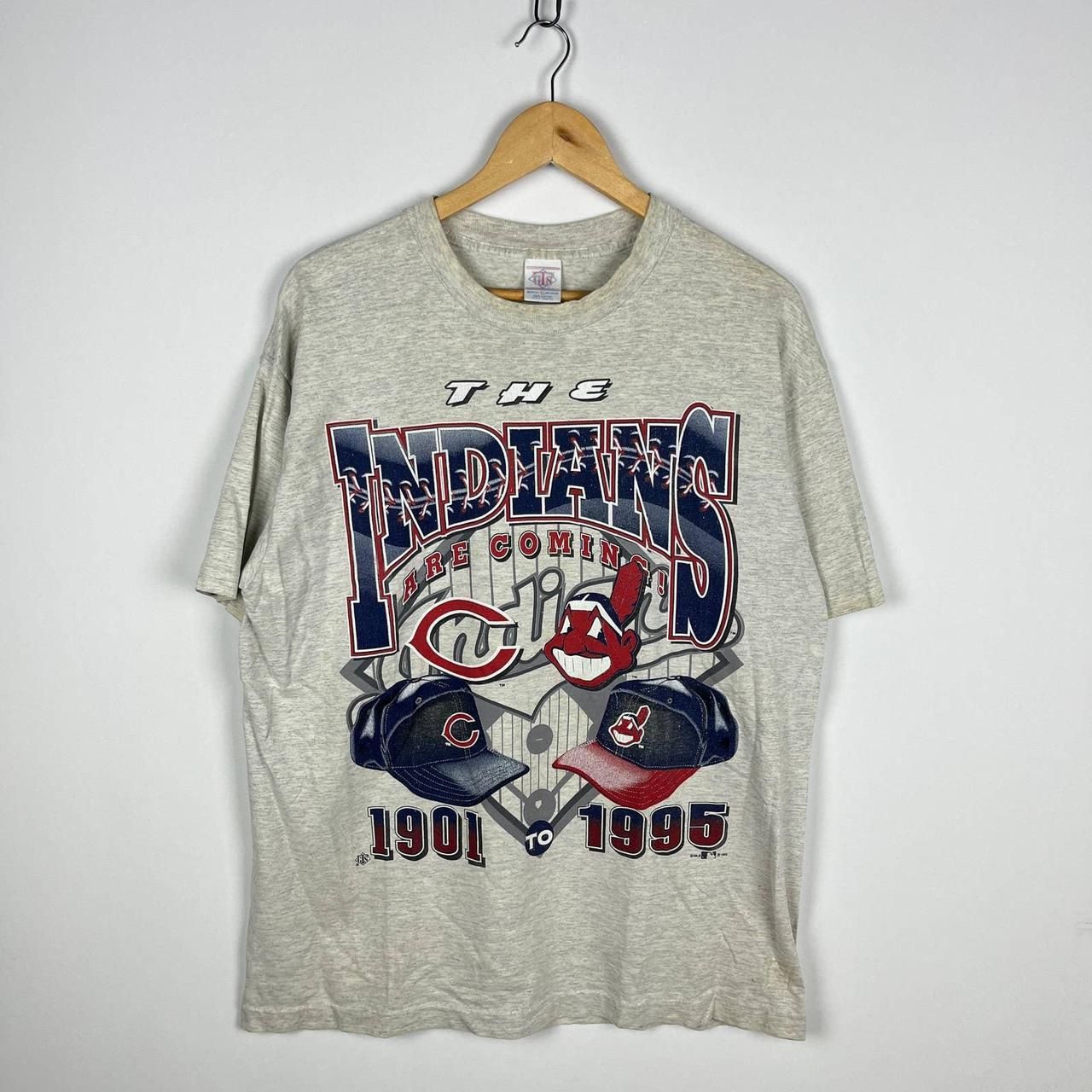 Vintage 90s Cleveland Indians Champions Cubs T Shirt...