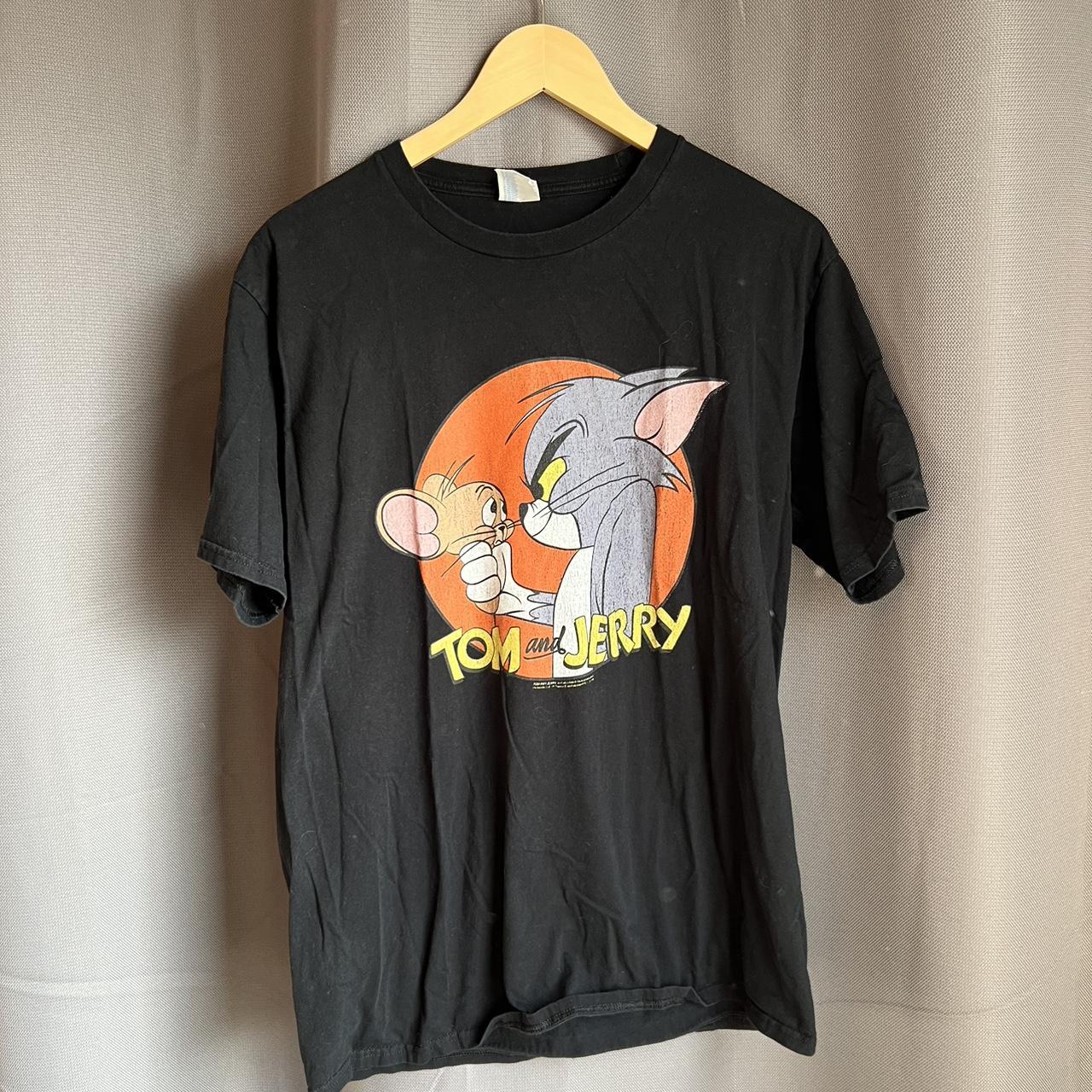 Vintage Tom + Jerry Size: Large Condition: Used... - Depop