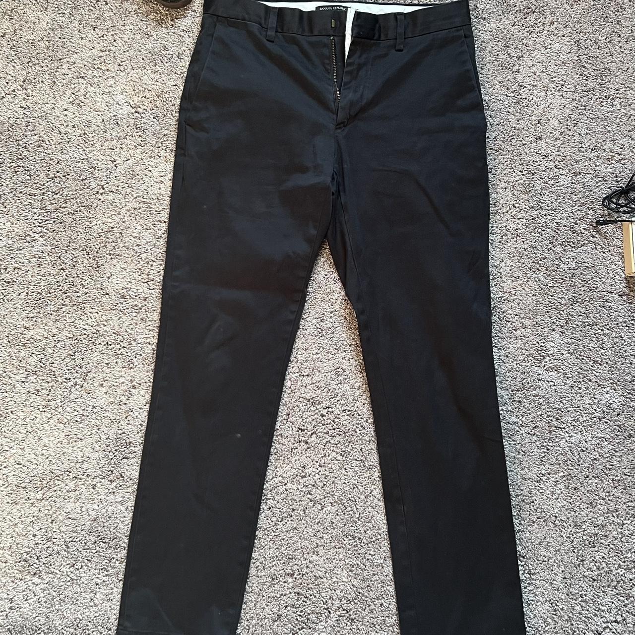 Banana Republic Men's Black Trousers Depop