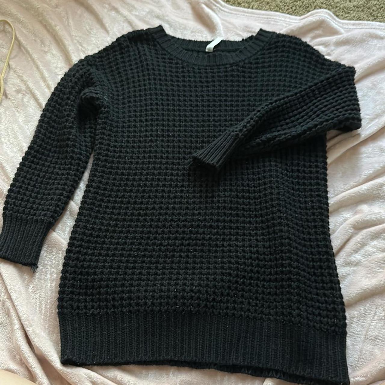 Black Long Sweater - Depop