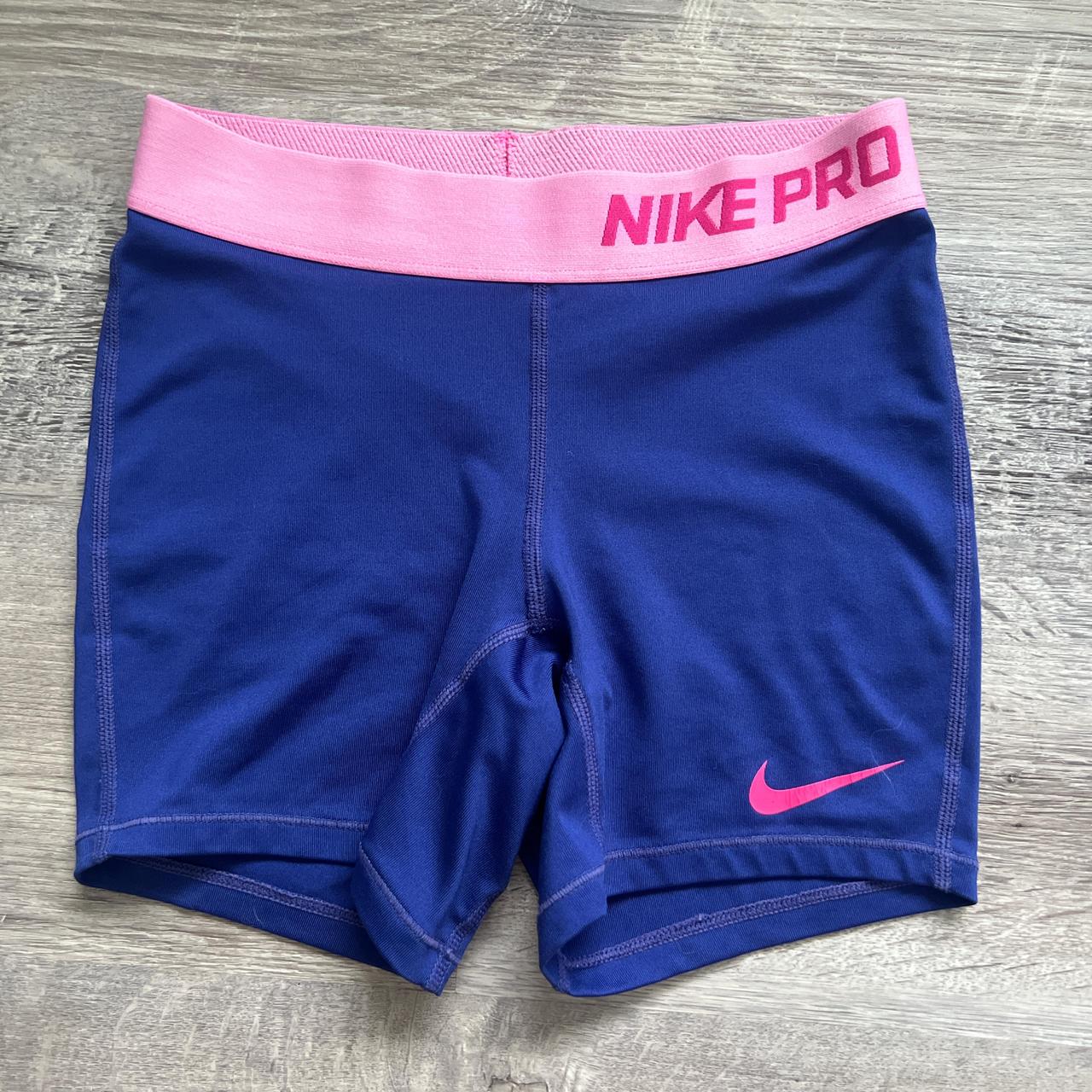 Pink nike-pro-shorts - Depop