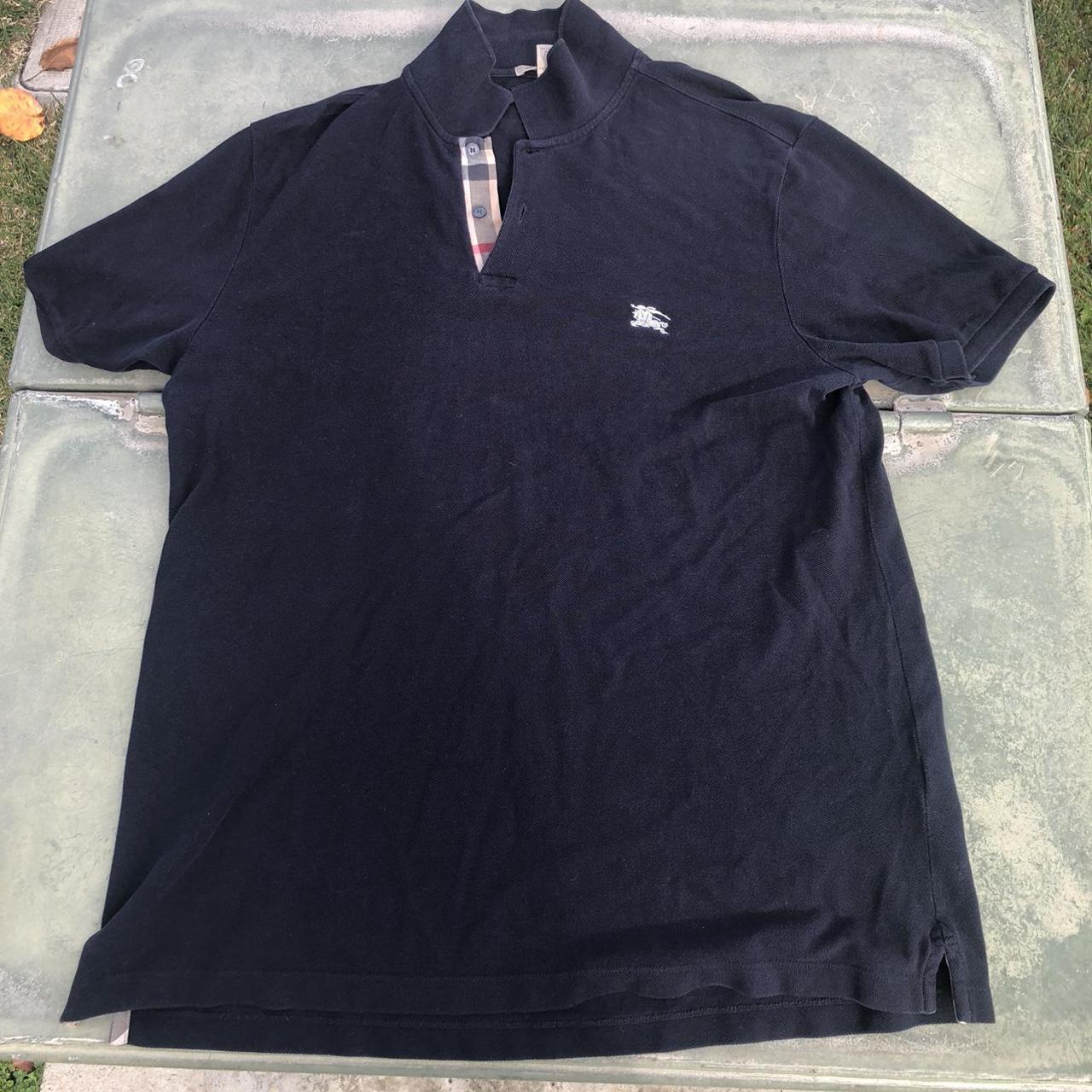 black Burberry Brit Polo shirt 🖤 #Burberry... - Depop