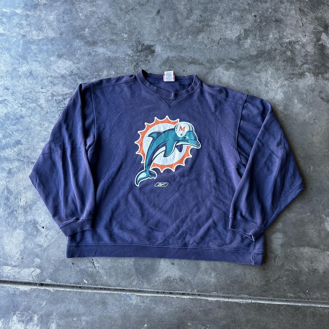 miami dolphins crewneck boxy XL no flaws #y2k... - Depop