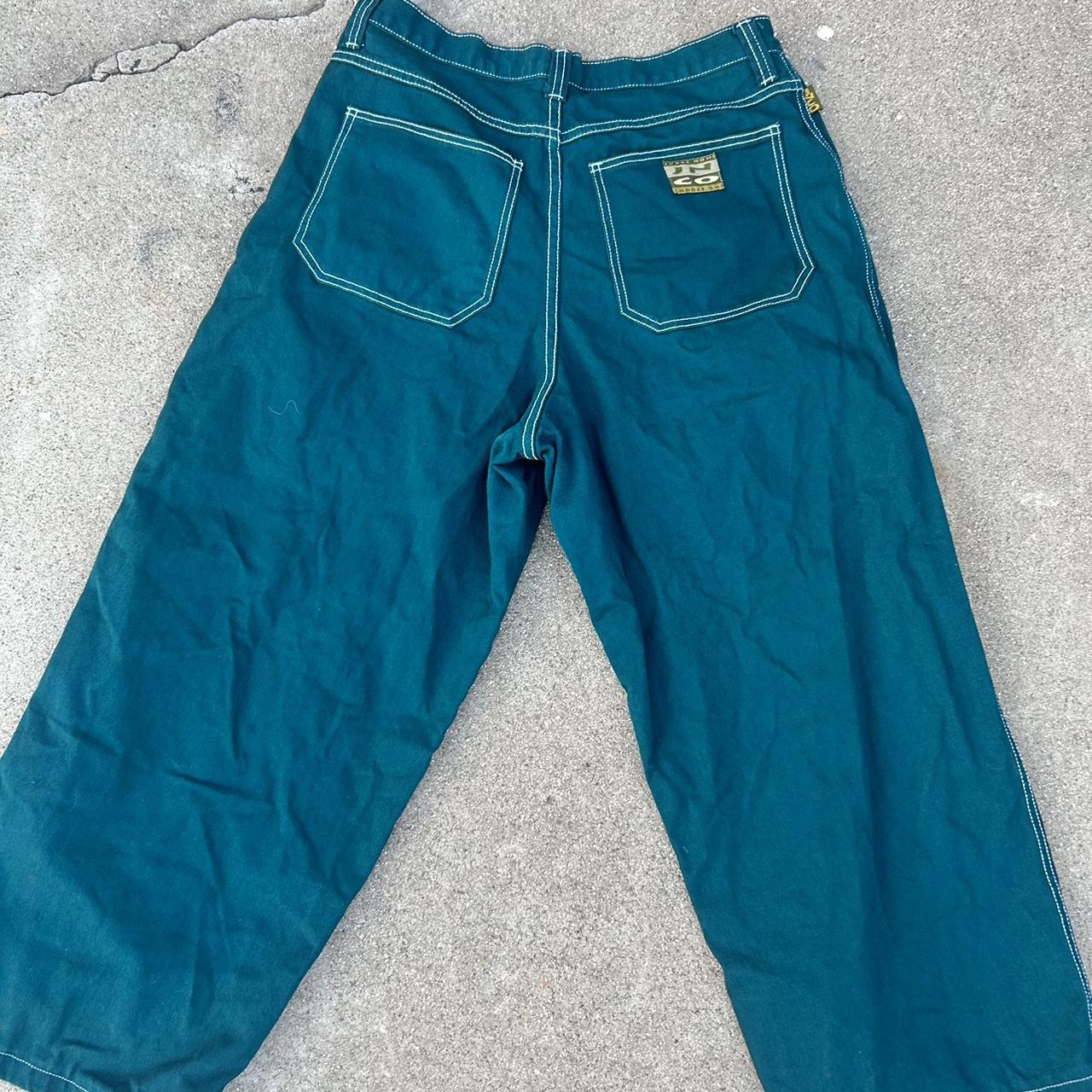 Very rare late 90s green, with white stitching jncos... - Depop