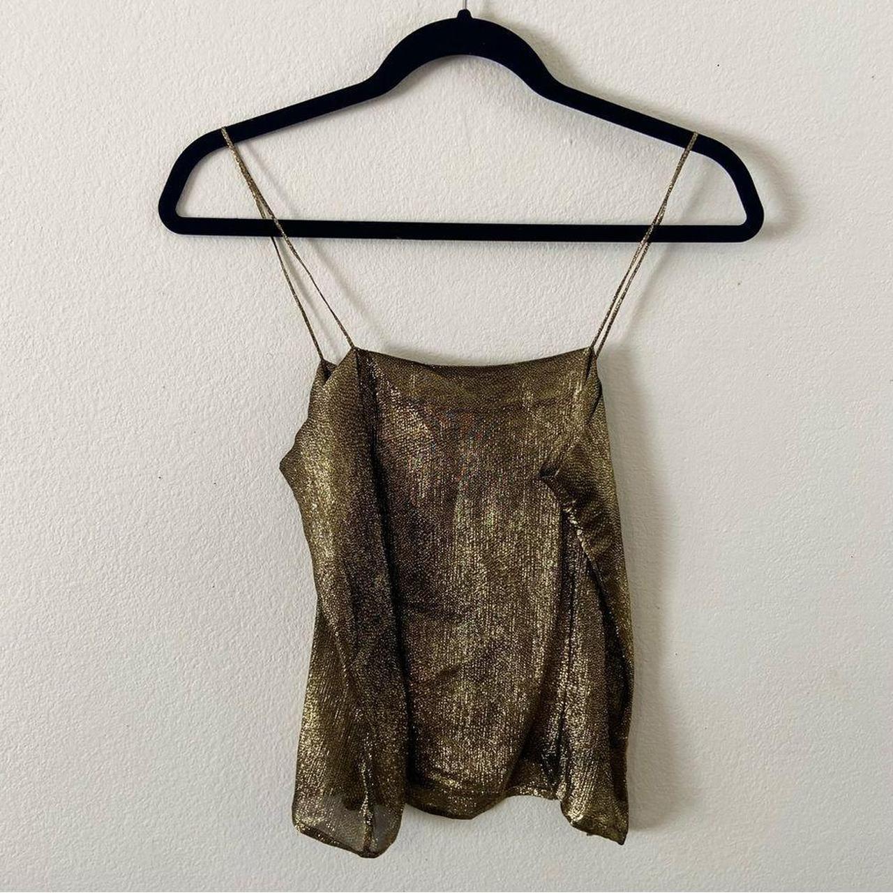 Women's Gold Vest Depop