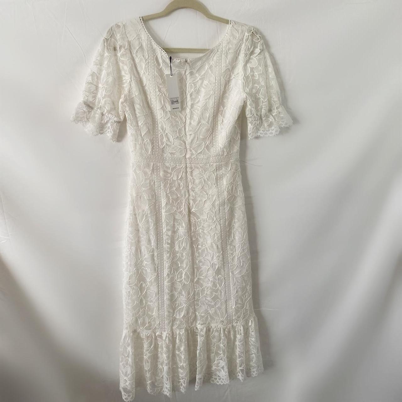 BB Dakota white lace midi dress, BB