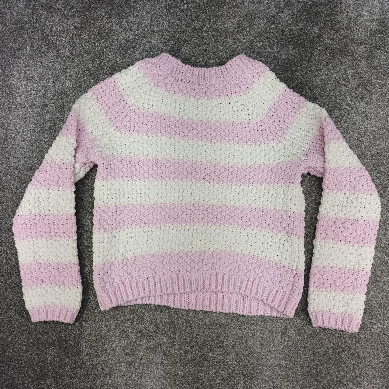 Sainsbury's TU Women's White and Pink Jumper Depop