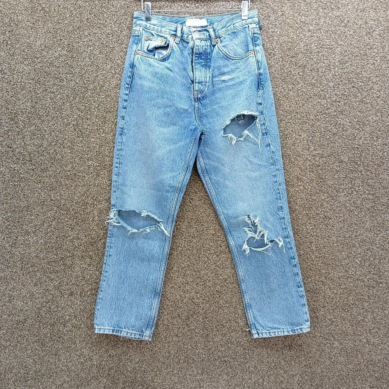 Topshop Women's Blue Jeans | Depop